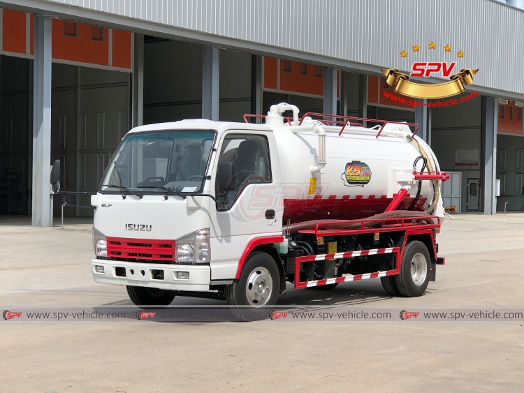 4,000 Litres Sewer Vacuum Truck ISUZU - LF 4,000 Litres Sewer Vacuum Truck ISUZU - LF